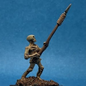 FA68 Skeleton Man Defending with Spear